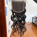 Back view of HD Lace Closure Natural Wave – Effortless Everyday Texture