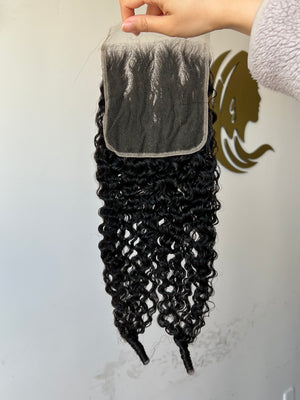 Back view of HD Lace Closure Pixie Curly – Short & Chic, Easy Styling