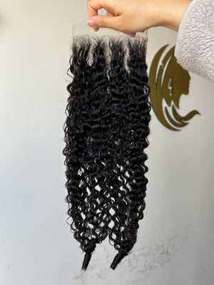 Frontal view of HD Lace Closure Pixie Curly – Short & Chic, Easy Styling