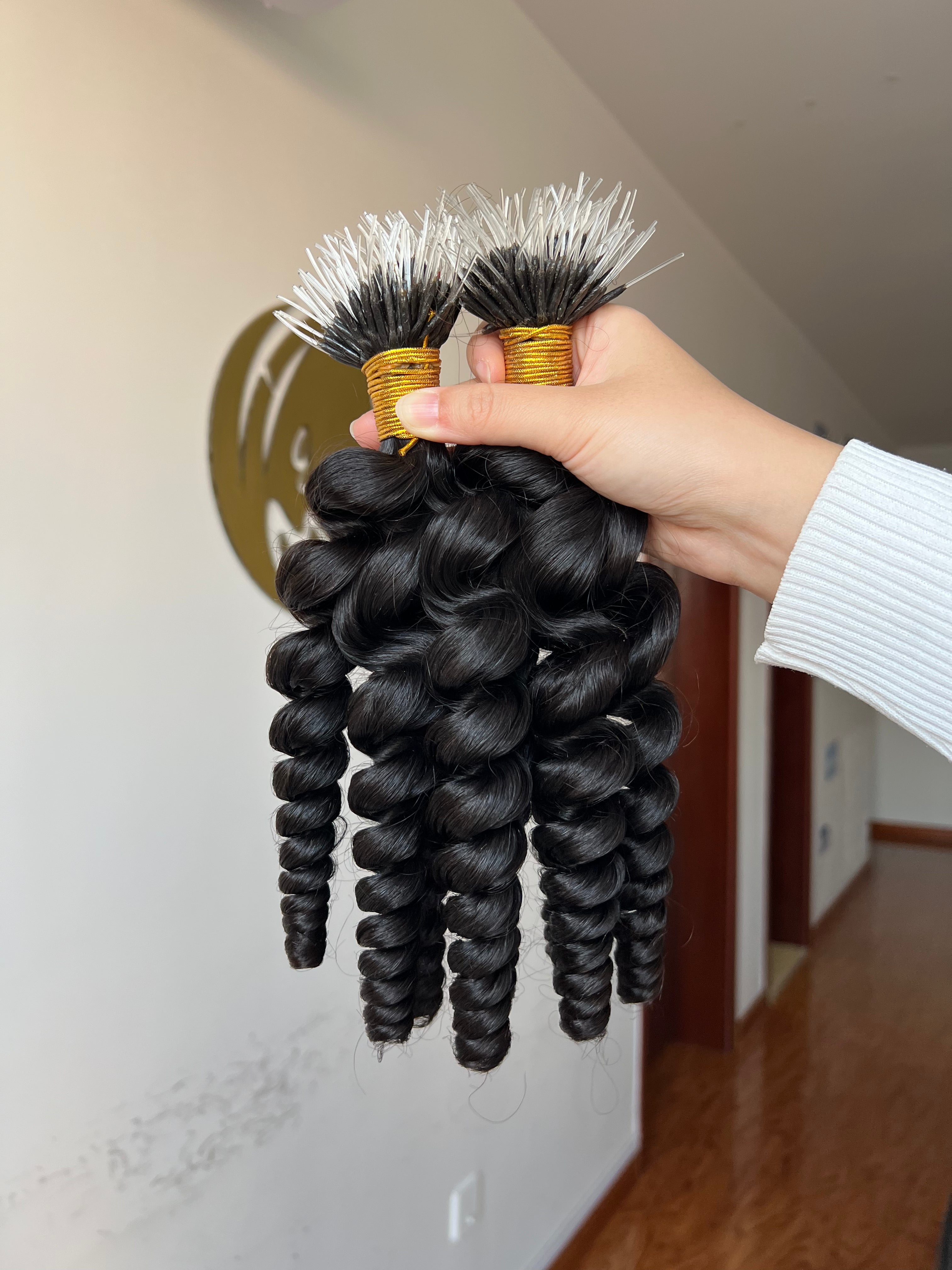 F-Tip Hair Extensions 0.8g/pcs Loose Wave Wholesale Price 100% 13A Virgin Hair