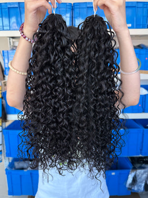 knotless pre-separated crochet hair extensions water wave – natural look, quick install, tangle-free