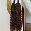 F-Tip Hair Extensions 0.8g/pcs Deep Curly #2A Wholesale Price 100% 13A Virgin Hair