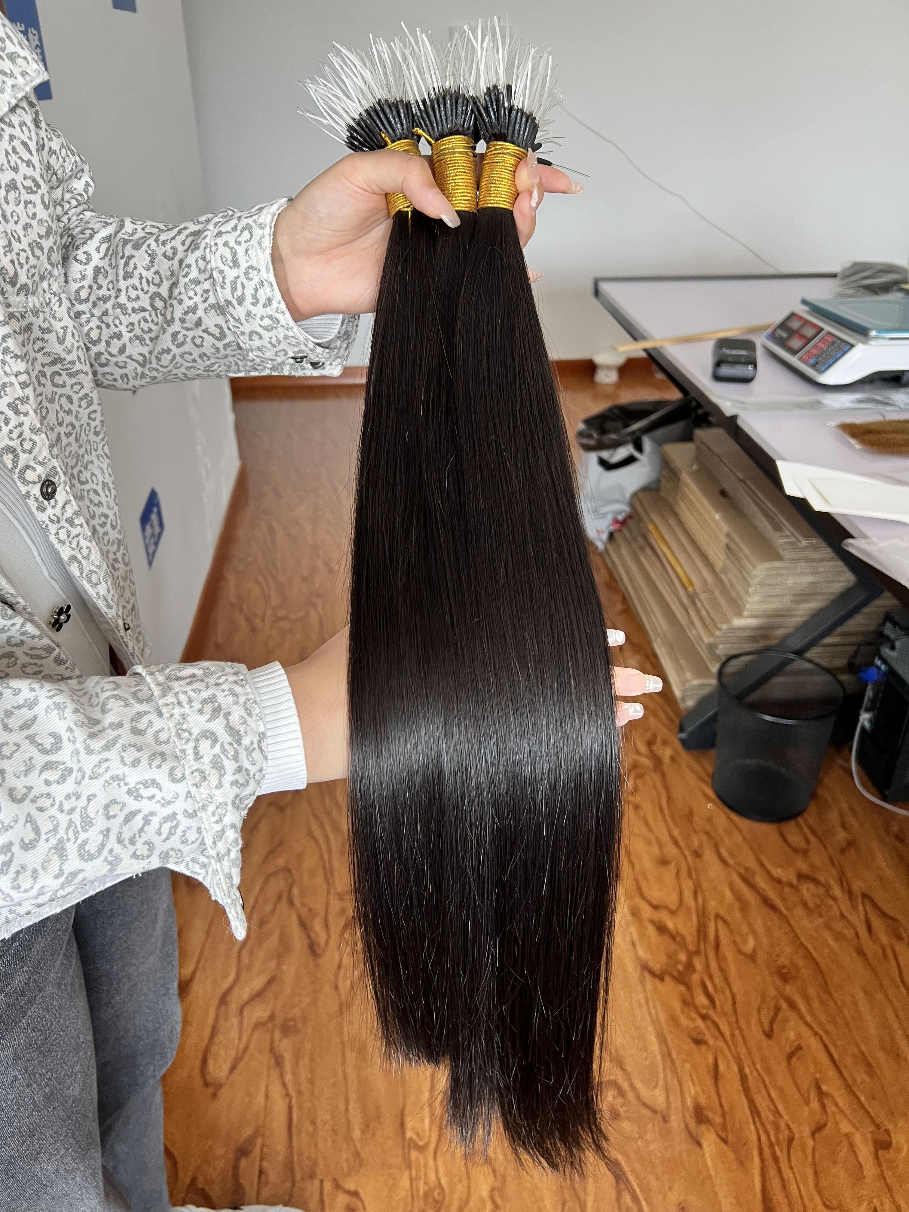 F-Tip Hair Extensions 0.8g/pcs Straight Wholesale Price 100% 13A Virgin Hair