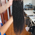Frontal view of HD Lace Closure 4A – Defined Coily Curls, 100% Human Hair, Invisible Knots