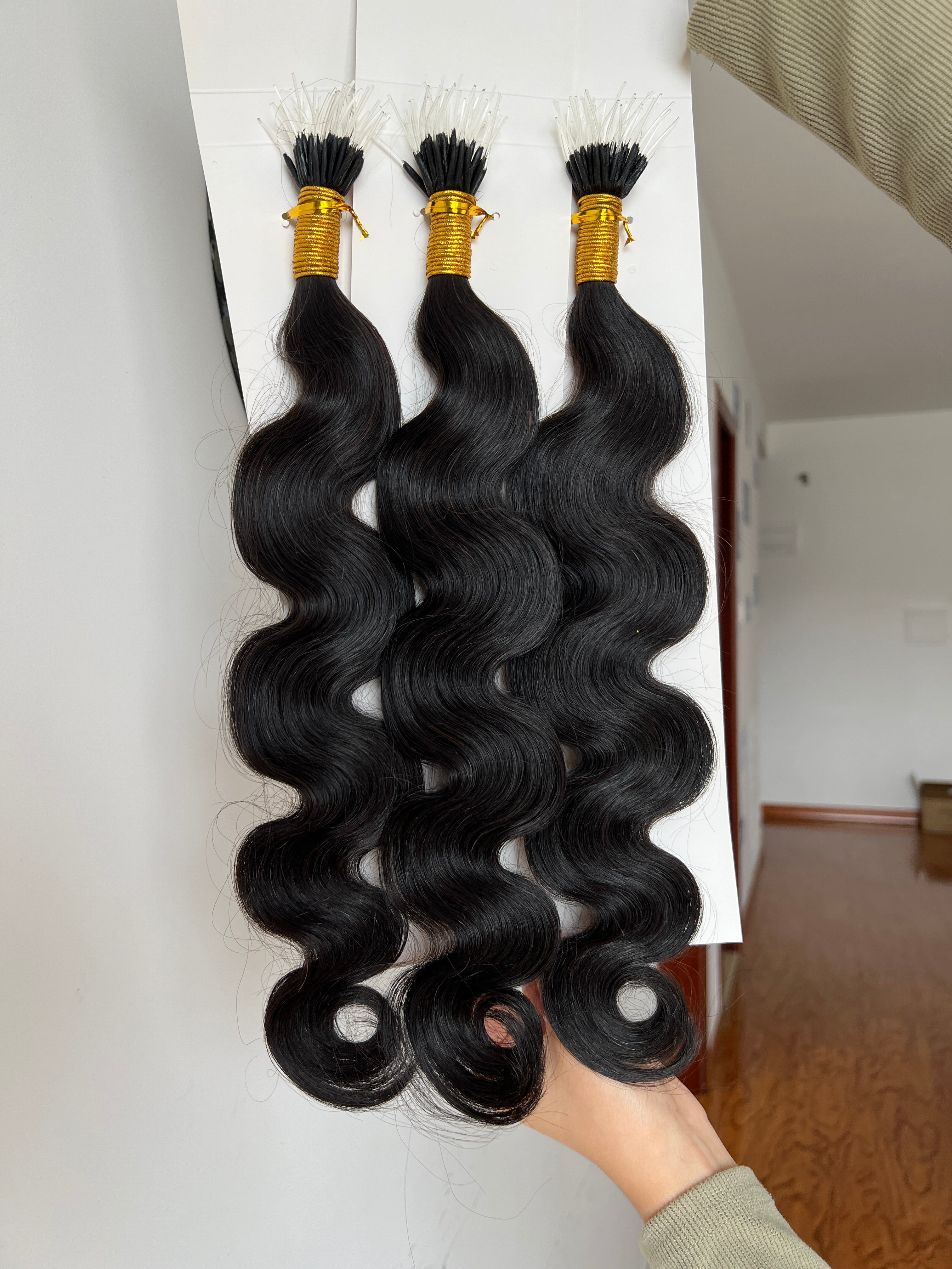 F-Tip Hair Extensions 0.8g/pcs Body Wave Wholesale Price 100% 13A Virgin Hair