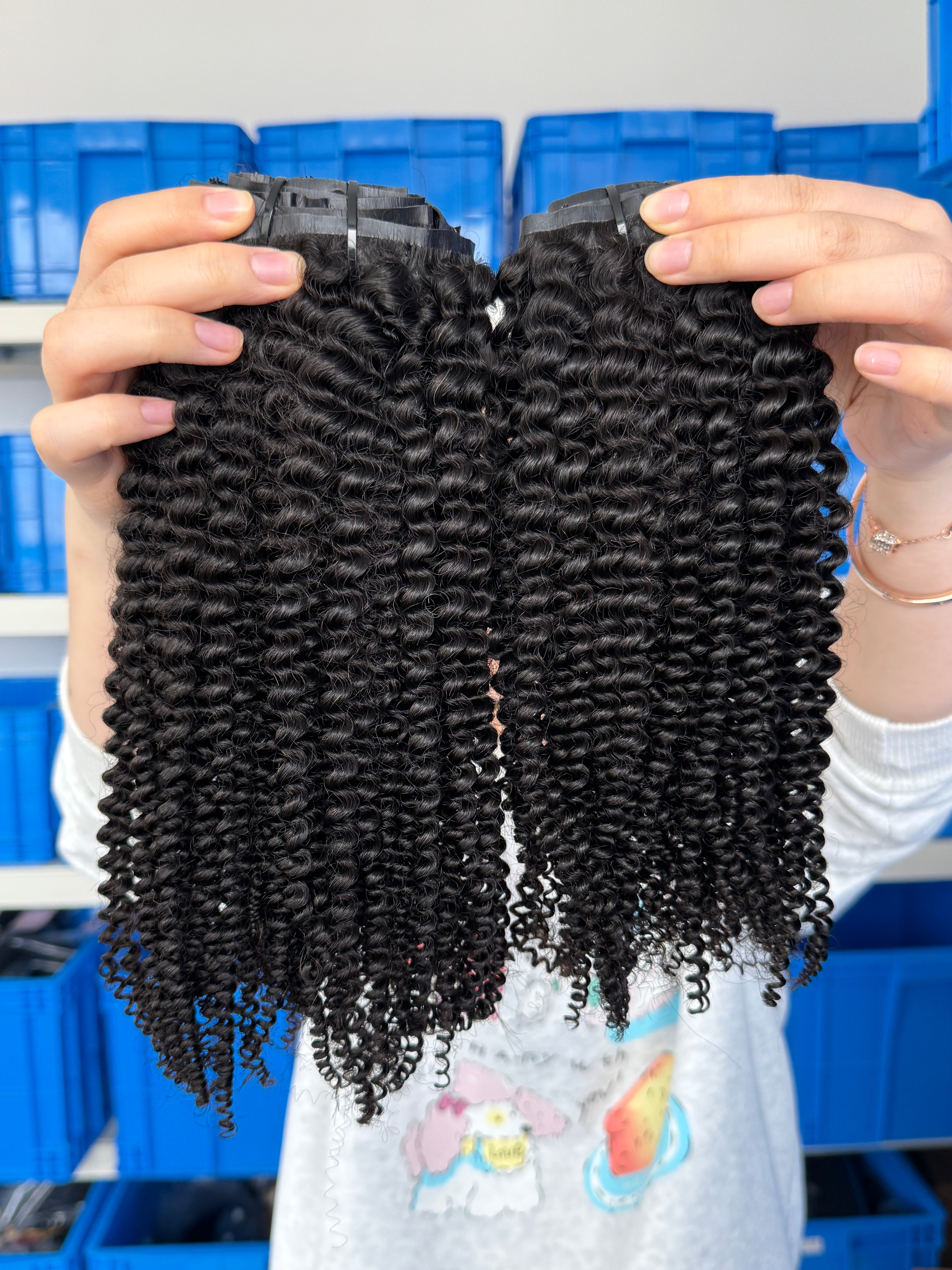 Seamless Clip-in Hair Extensions Afro Kinky Curly – Big Natural Afro Volume