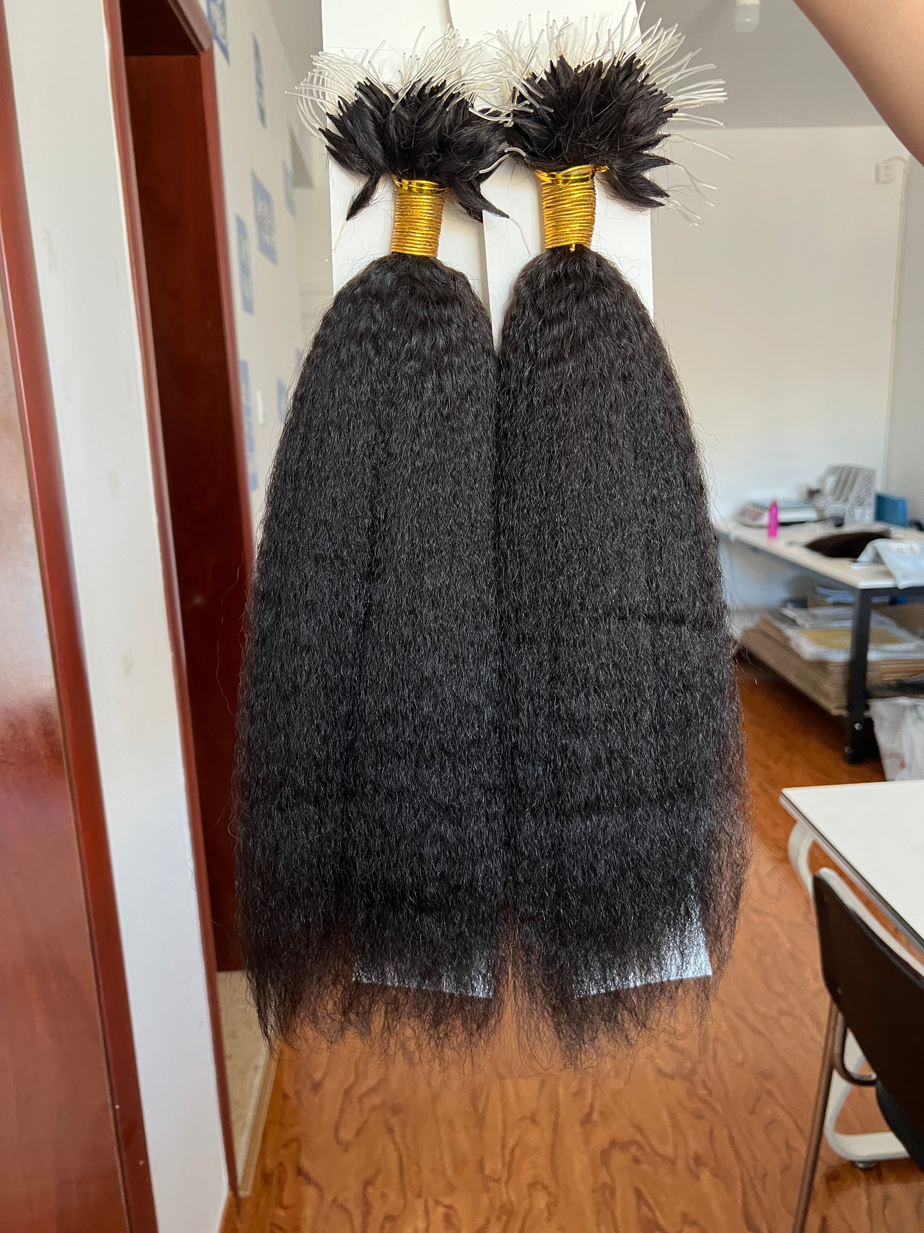Feather F-Tip Hair Extensions 100g/pack Body Wave Wholesale Price 100% 13A Virgin Hair