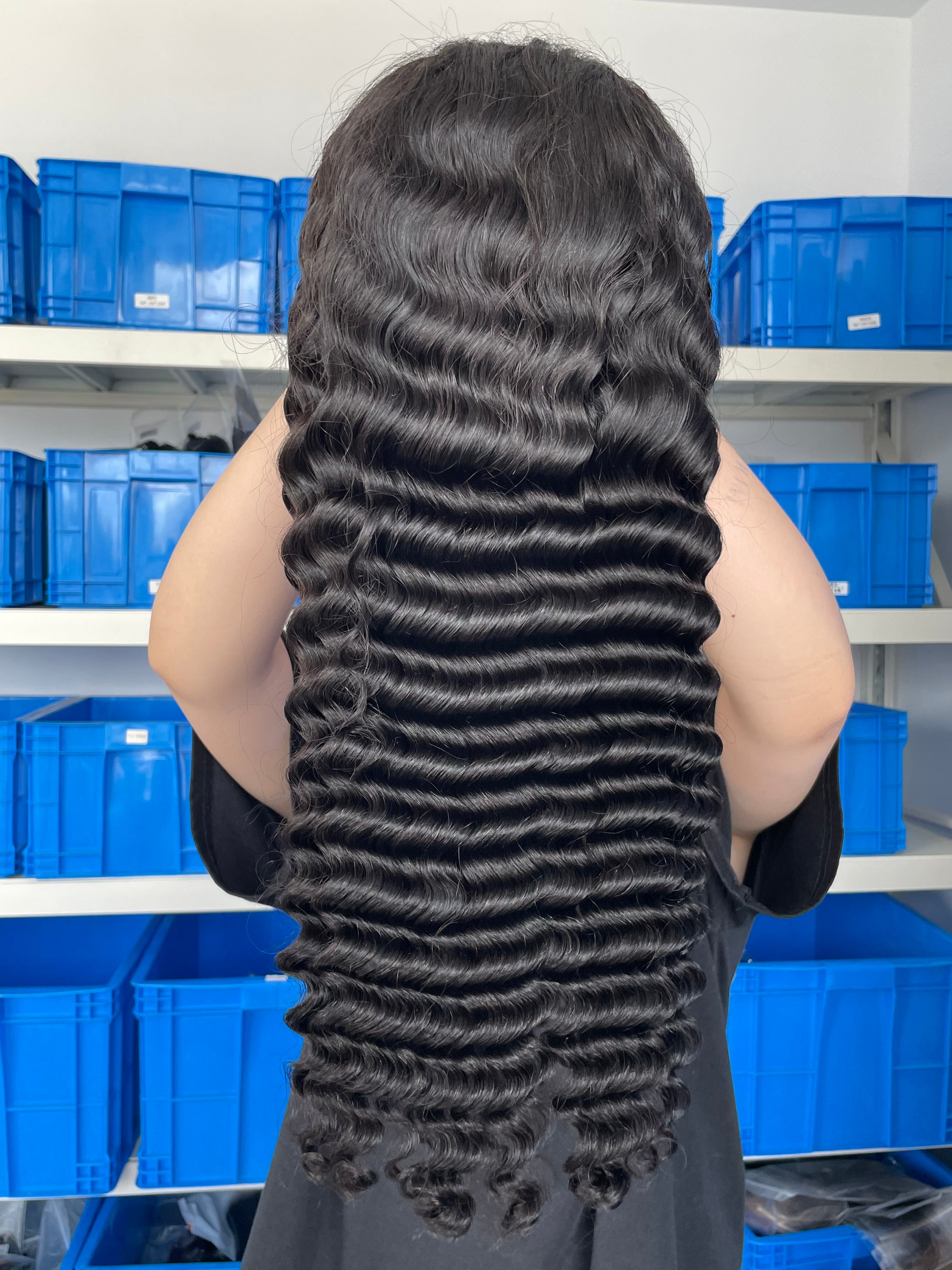 Flip-over Half Wig Loose Deep Wave – Soft & Defined Waves, 100% Human Hair