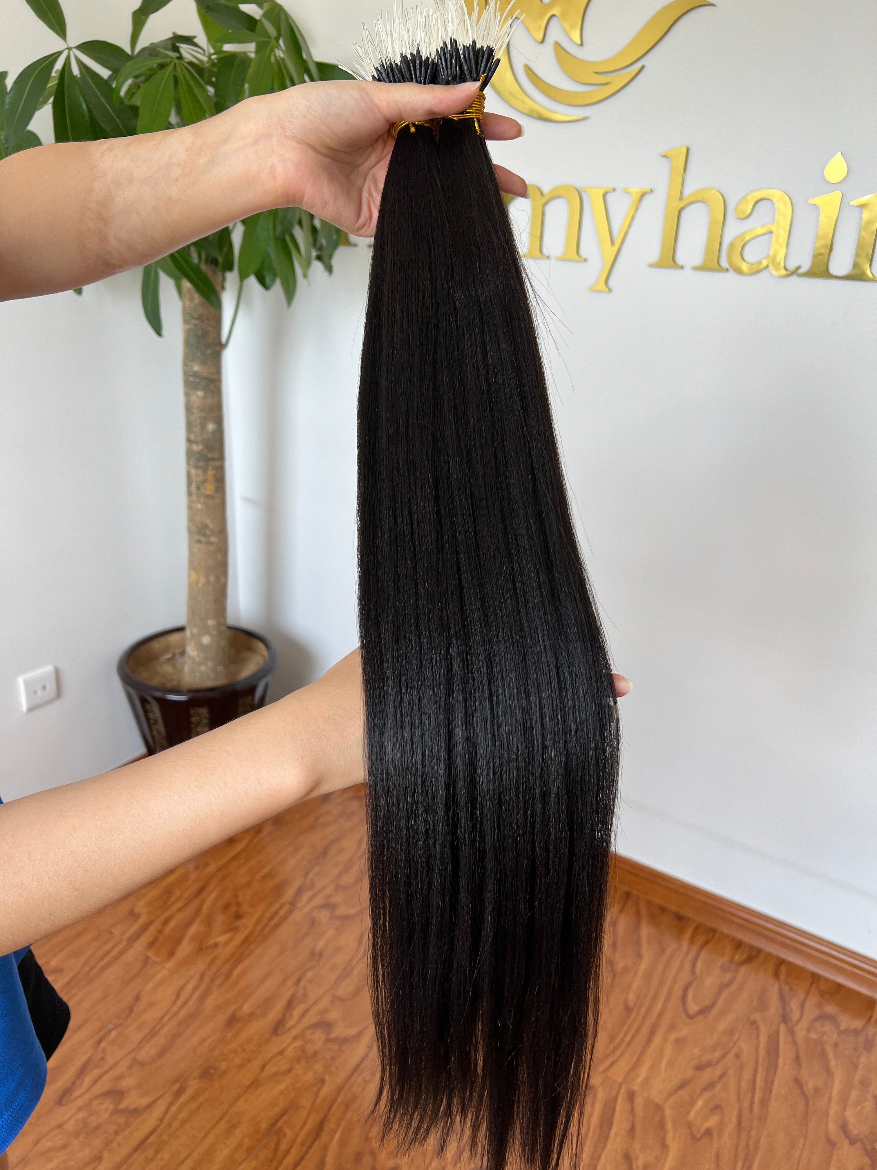 F-Tip Hair Extensions 0.8g/pcs Light Yaki Wholesale Price 100% 13A Virgin Hair