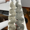 F-Tip Hair Extensions 0.8g/pcs Straight 'Salt & Pepper' Wholesale Price 100% 13A Virgin Hair