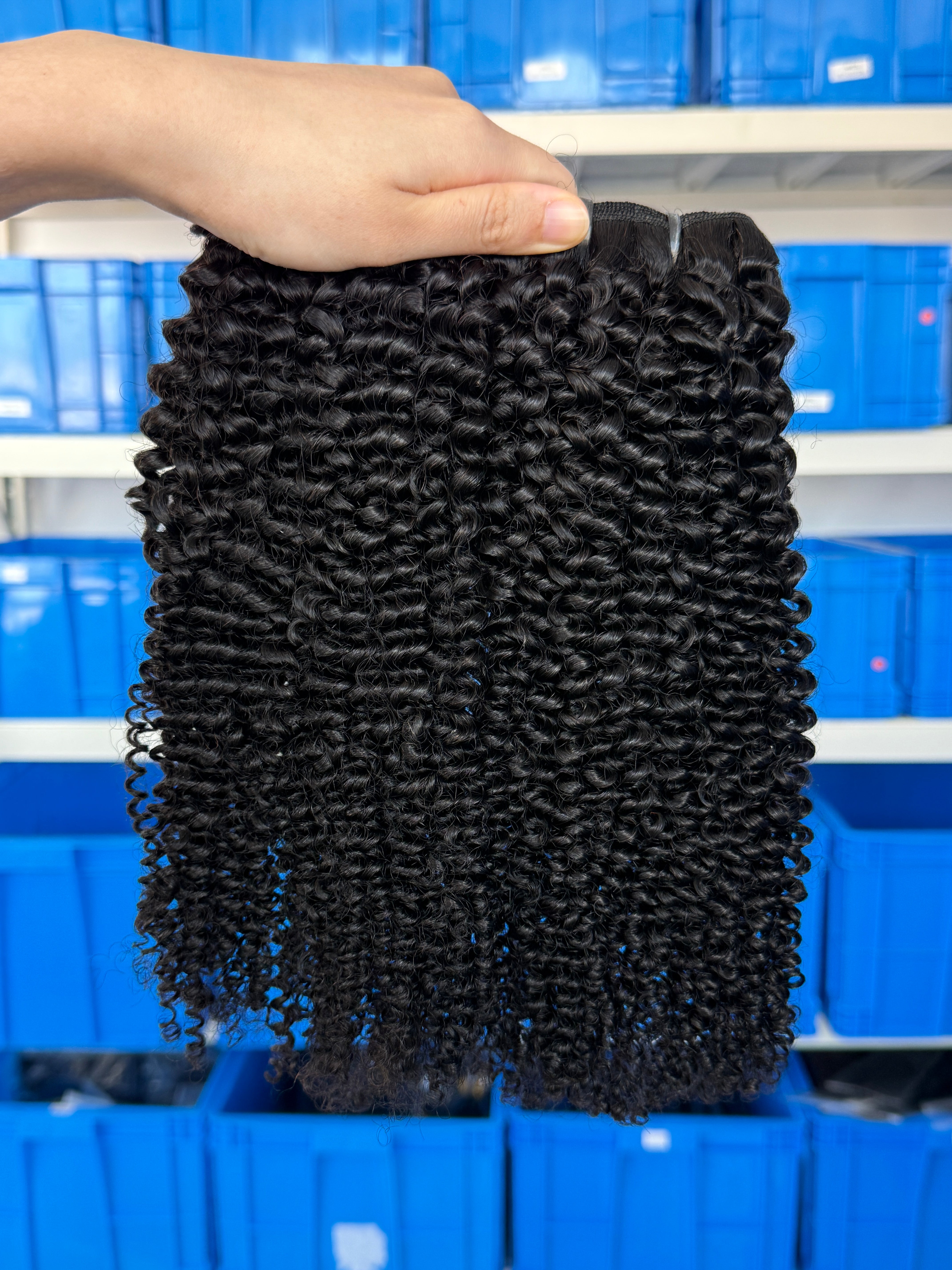 100% Human Hair Kinky Curly Weft Extensions – Factory Direct Price