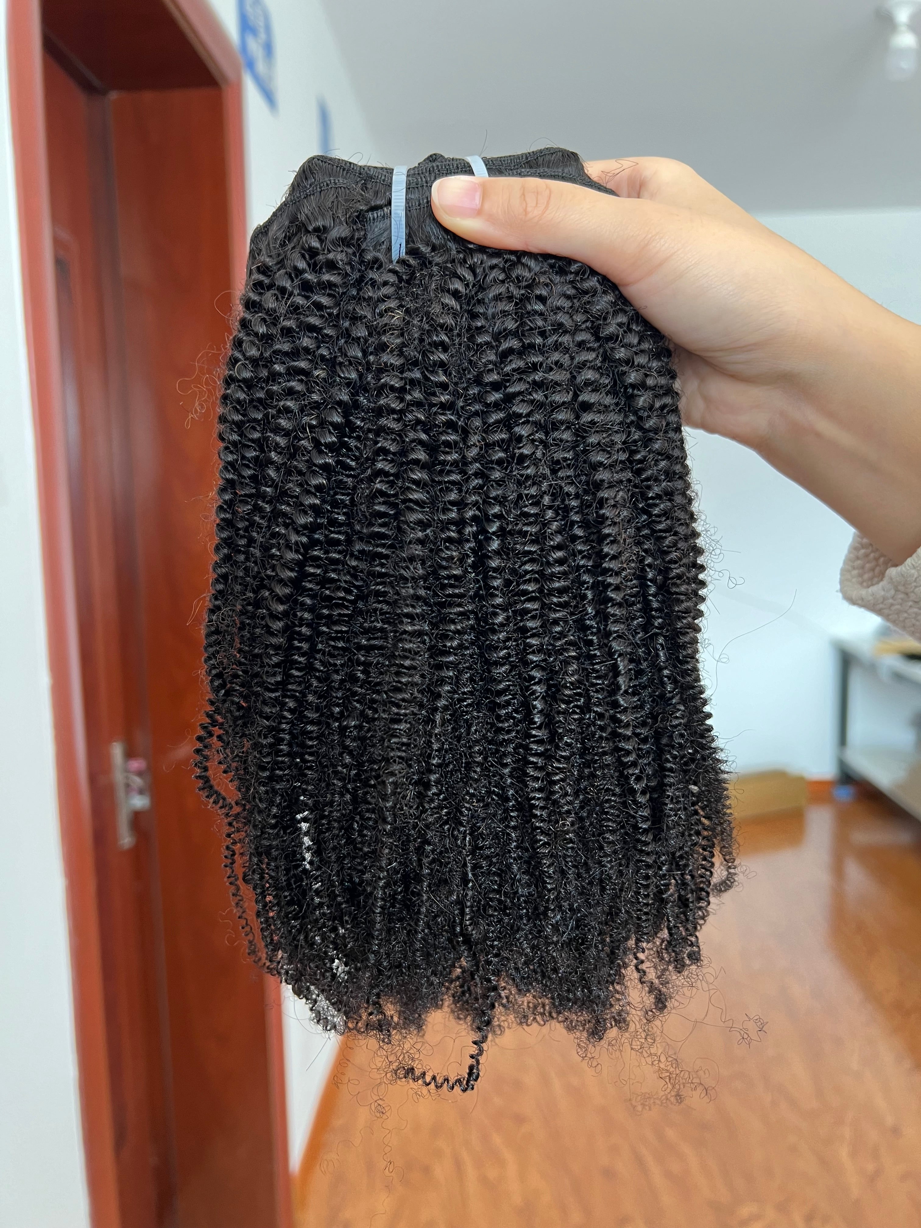 Clip-in Hair 4B – Tight & Springy Afro Coils