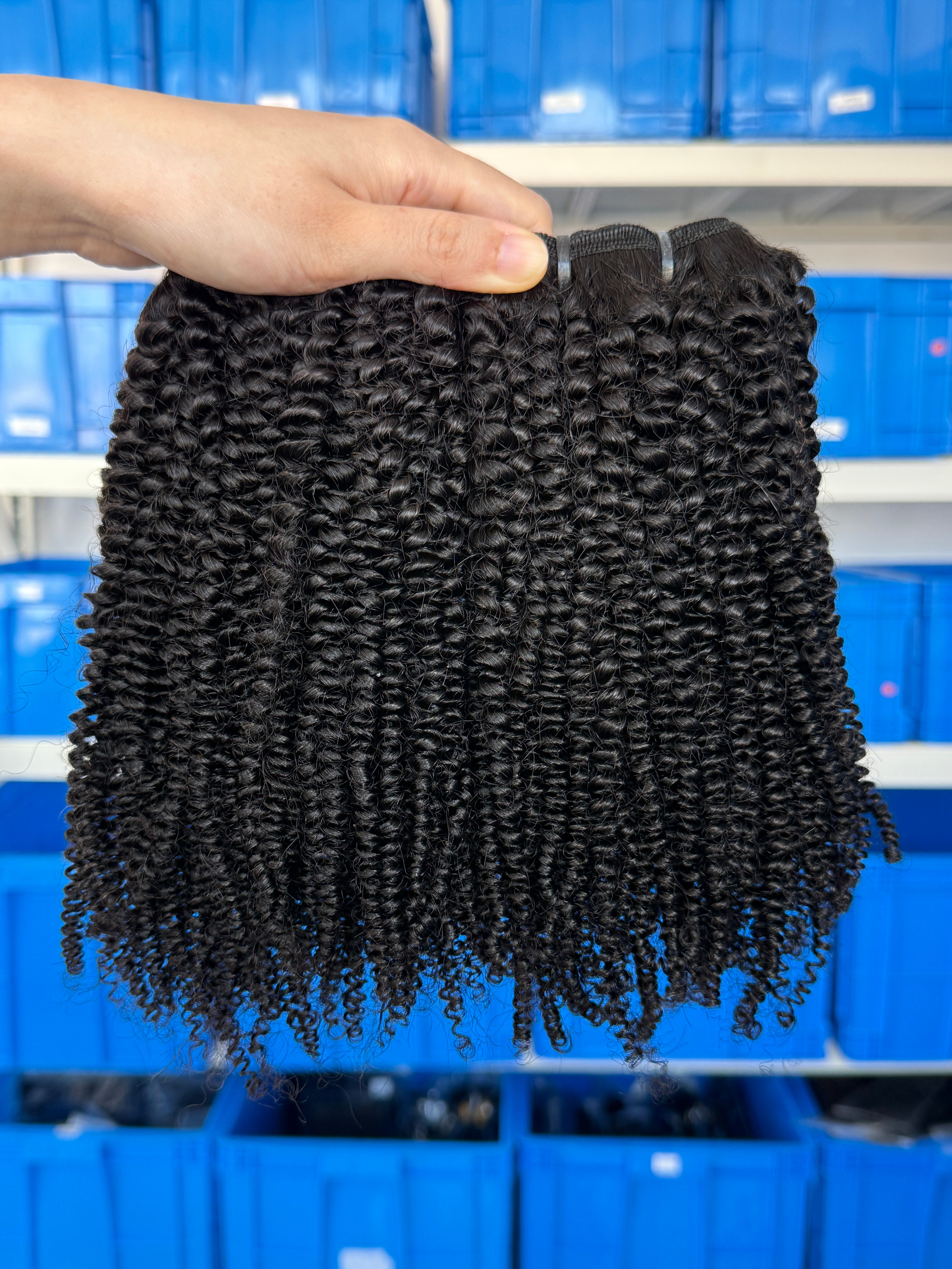 100% Human Hair 4A Curly Weft Extensions – Factory Direct Price
