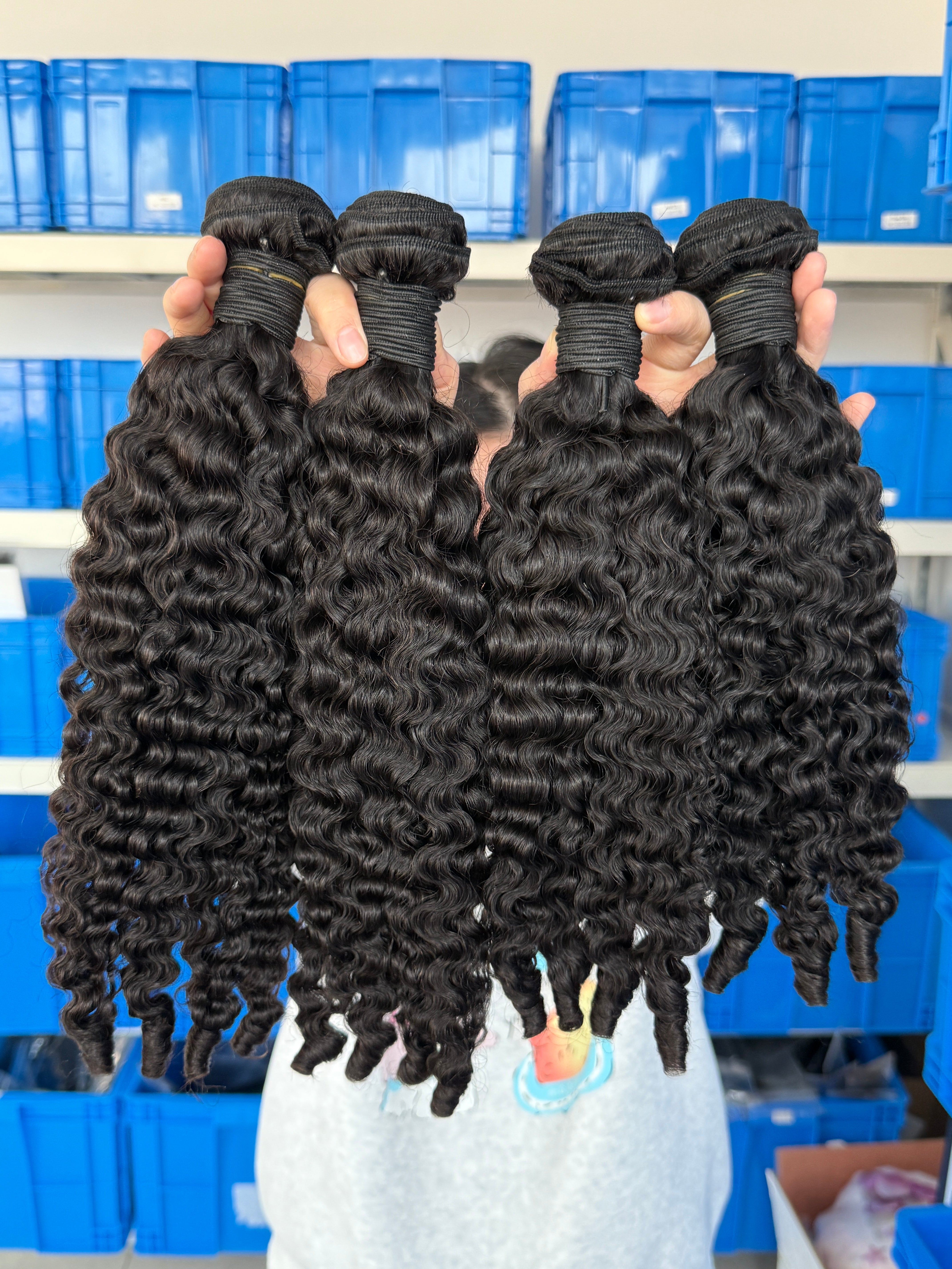 100% Human Hair Pixie Curly Weft Extensions – Factory Direct Price