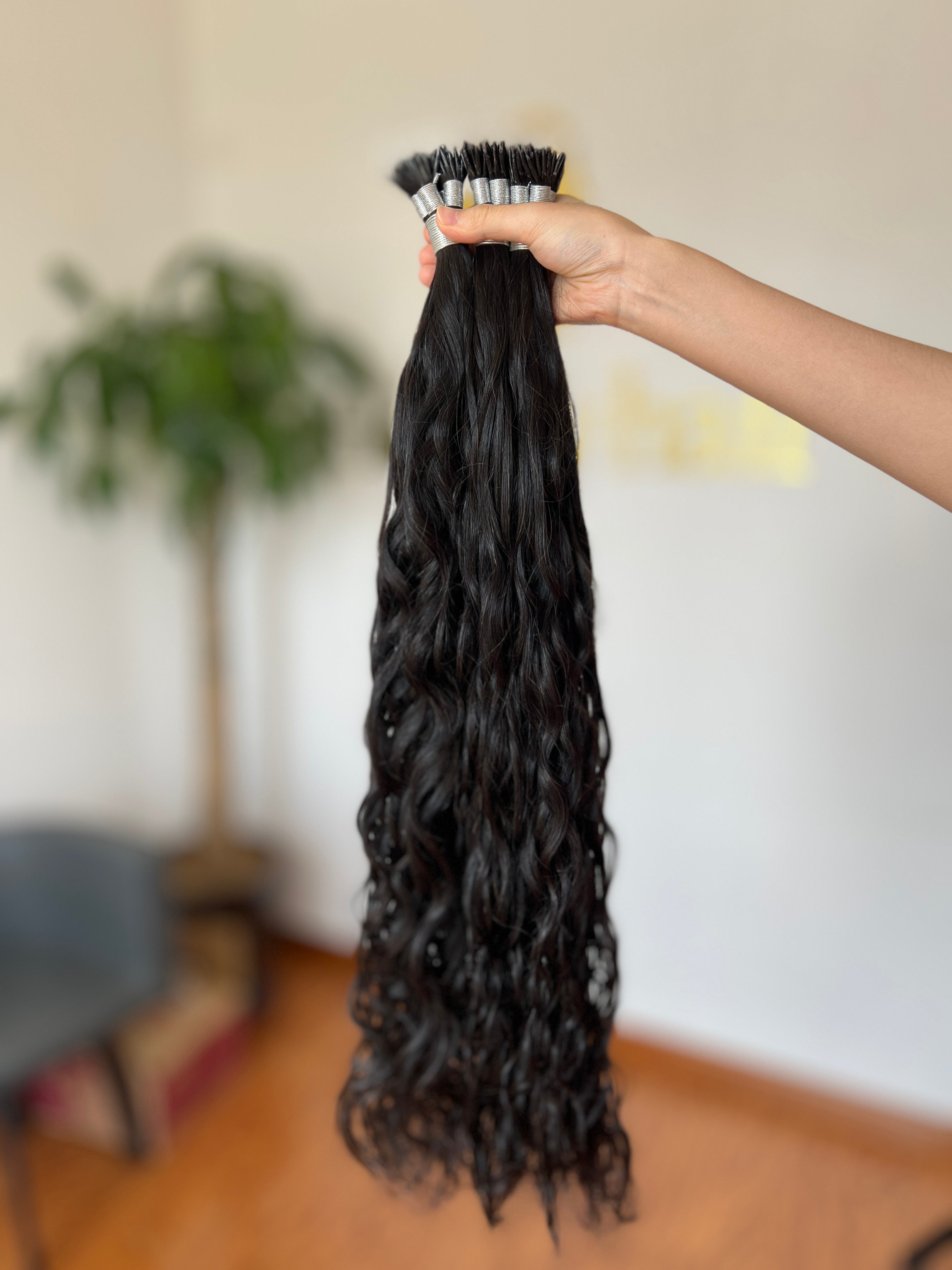 F-Tip Hair Extensions 0.8g/pcs Natural Wave Wholesale Price 100% 13A Virgin Hair