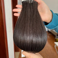 13A Virgin Hair Seamless Clip-ins Straight Double Drawn #M1A/SILVER