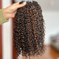 13A Virgin Hair Seamless Clip-ins Burmese Curly #4/27