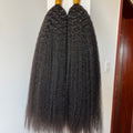F-Tip Hair Extensions 0.8g/pcs Kinky Straight Wholesale Price 100% 13A Virgin Hair