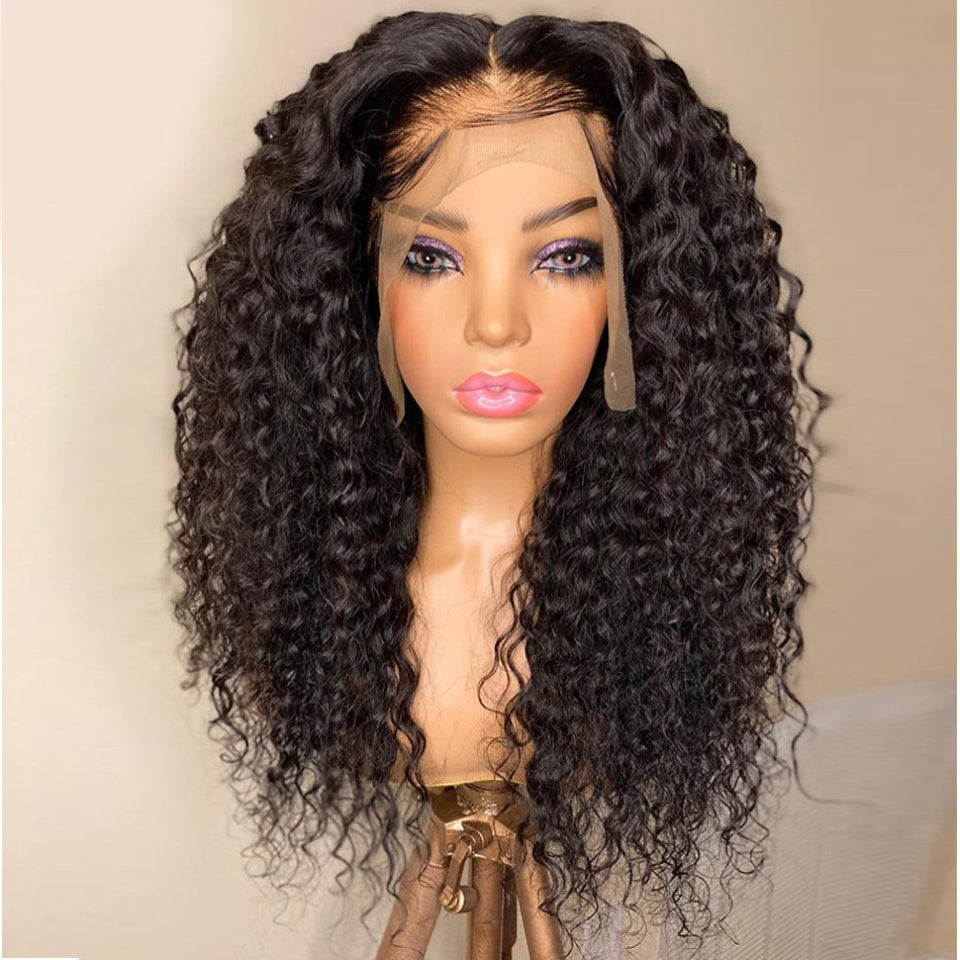 HoomyHair Full Lace Wig 180% Density Highest Quality Raw Hair HD Full Lace Wig Deep Curly