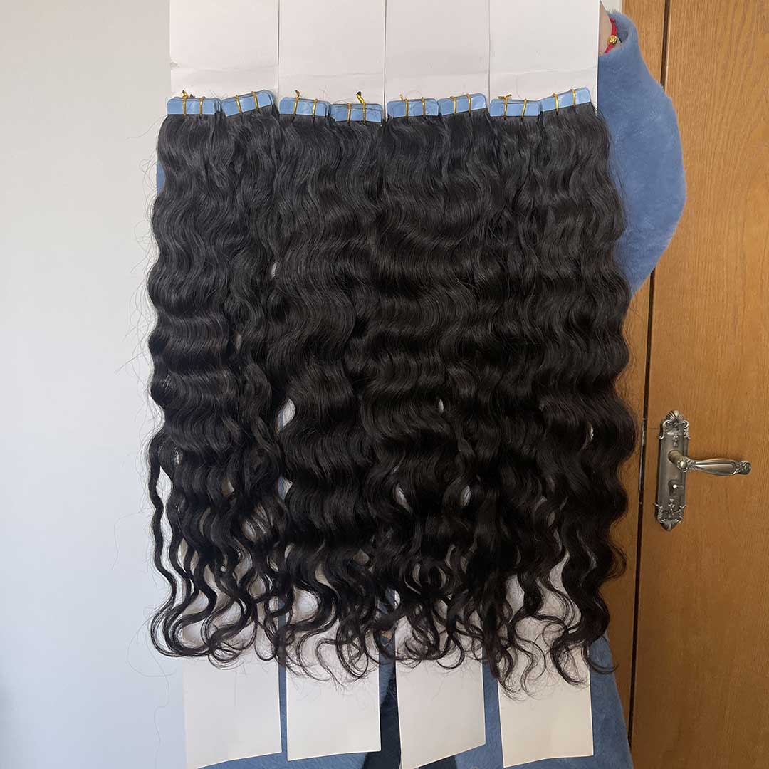 Tape in Extensions Loose Curl Wholesale Price 100% Human Virgin Hair