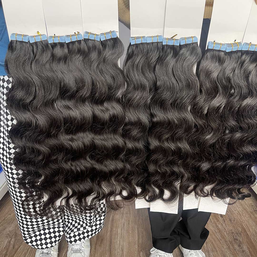 Tape in Extensions Body Wave Wholesale Price 100% Human Virgin Hair