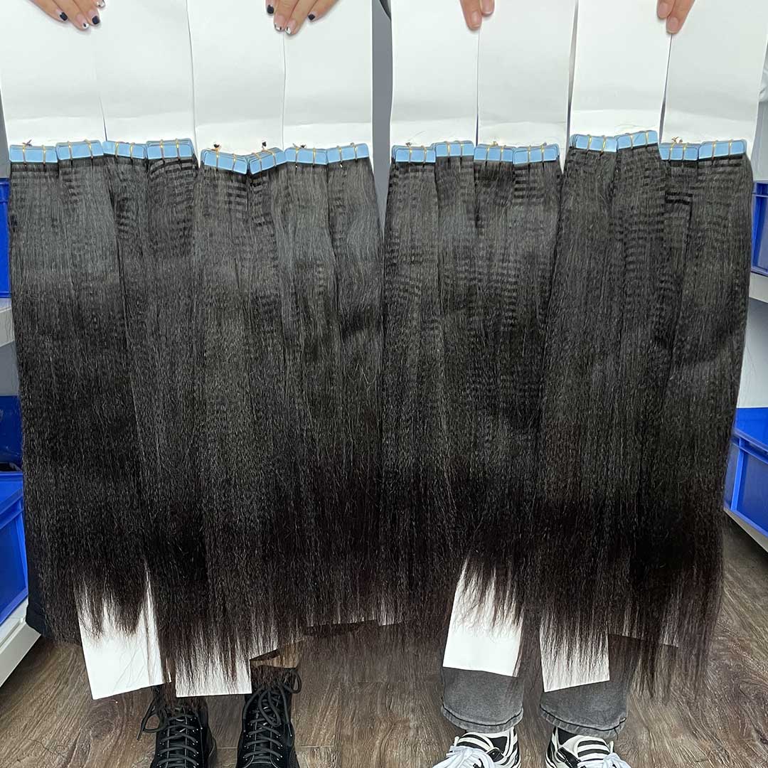 Tape in Extensions Italian Yaki Wholesale Price 100% Human Virgin Hair