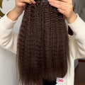 13A Virgin Hair Seamless Clip-ins Kinky Straight Double Drawn