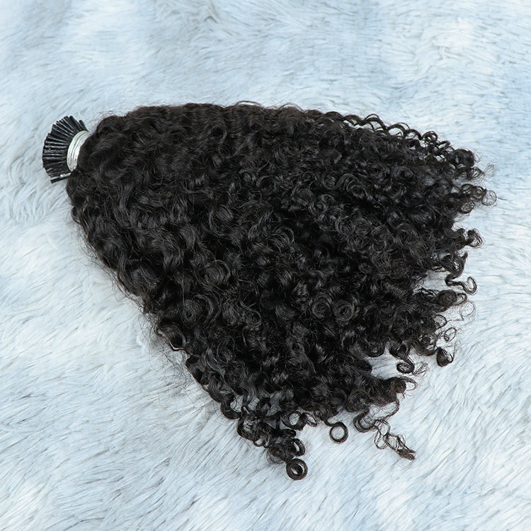Virgin Curly I-Tip Hair Extensions Wholesale Price