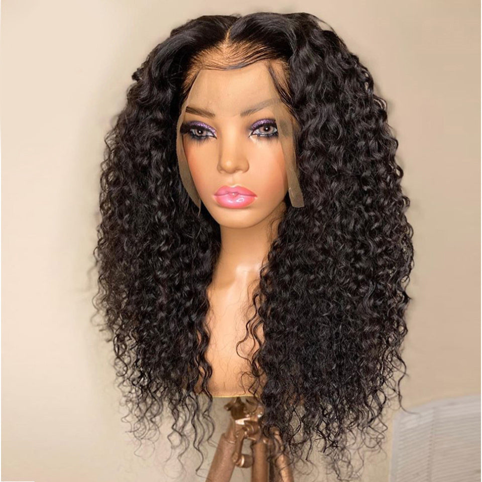 HoomyHair Full Lace Wig 180% Density Highest Quality Raw Hair HD Full Lace Wig Deep Curly