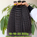 Micro Link Thin Tip Hair Extensions 0.8g/pcs Kinky Straight Super Deal 18" 18" 20" 300g