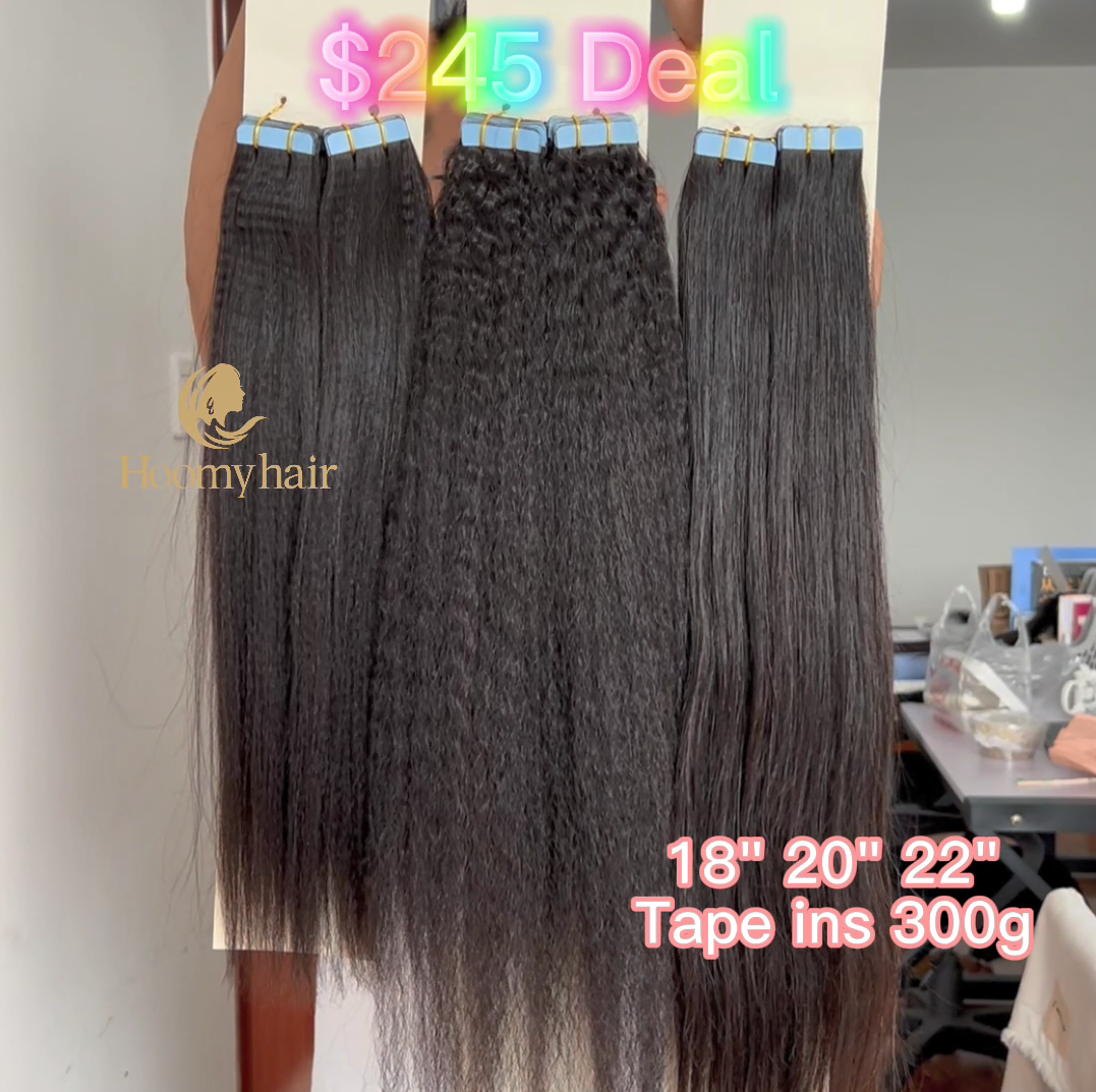 Tape in Extensions $245 Super Deal 300 gram 18" 20" 22"