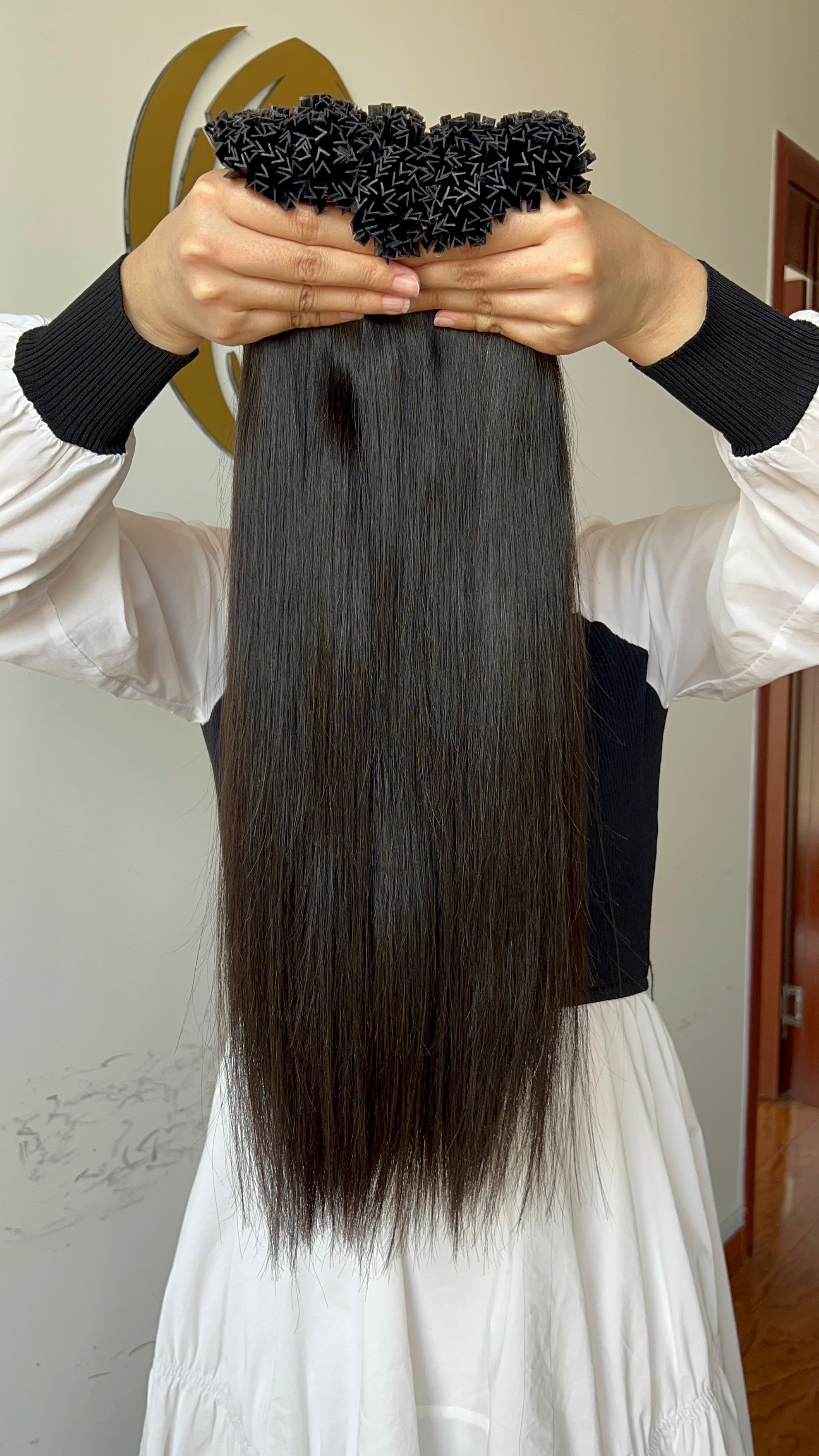 K Tip Hair Extensions 0.8g/pcs Straight Wholesale Price 100% 12A Virgin Hair