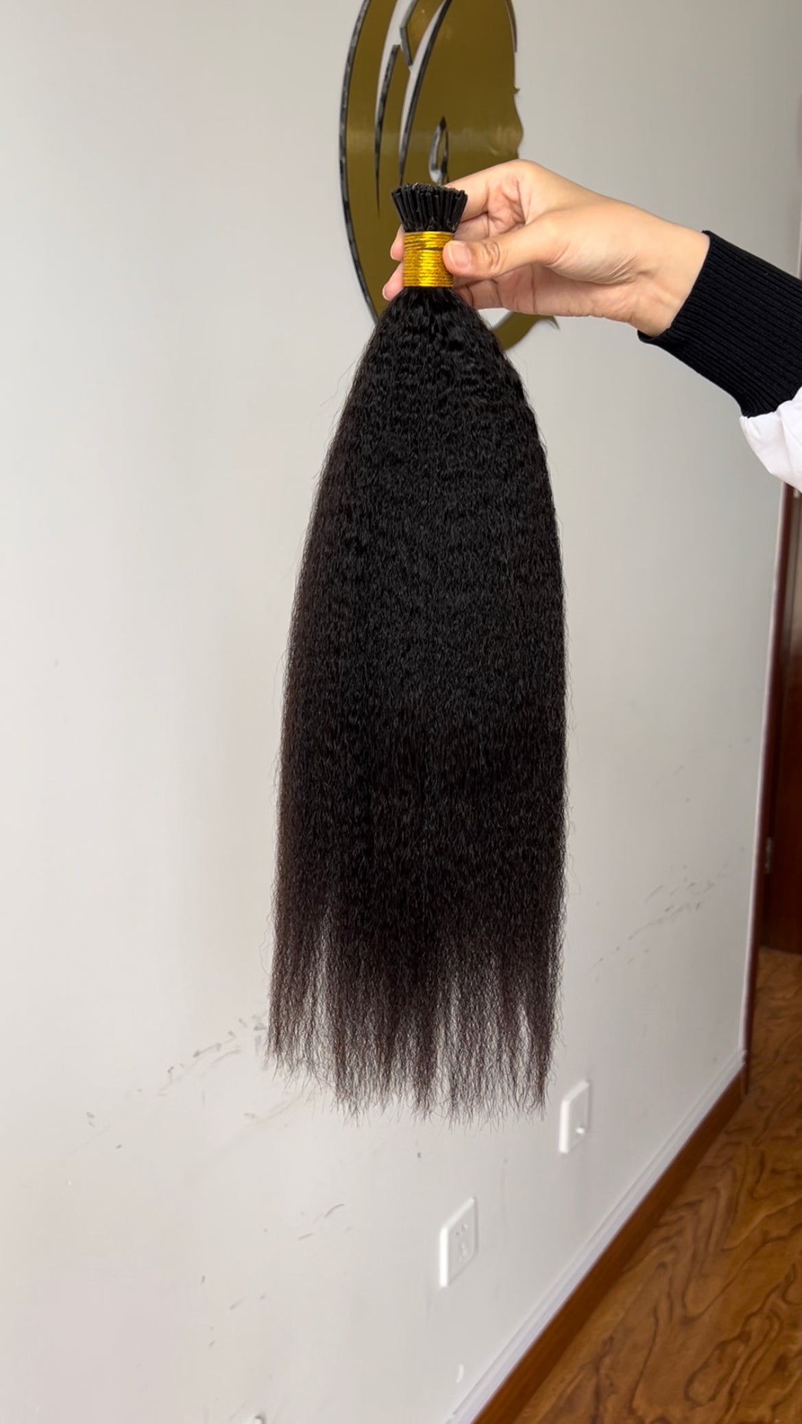 Micro Link Thin Tip Hair Extensions 0.8g/pcs Coarse Kinky Straight Wholesale Price 100% 12A Virgin Hair