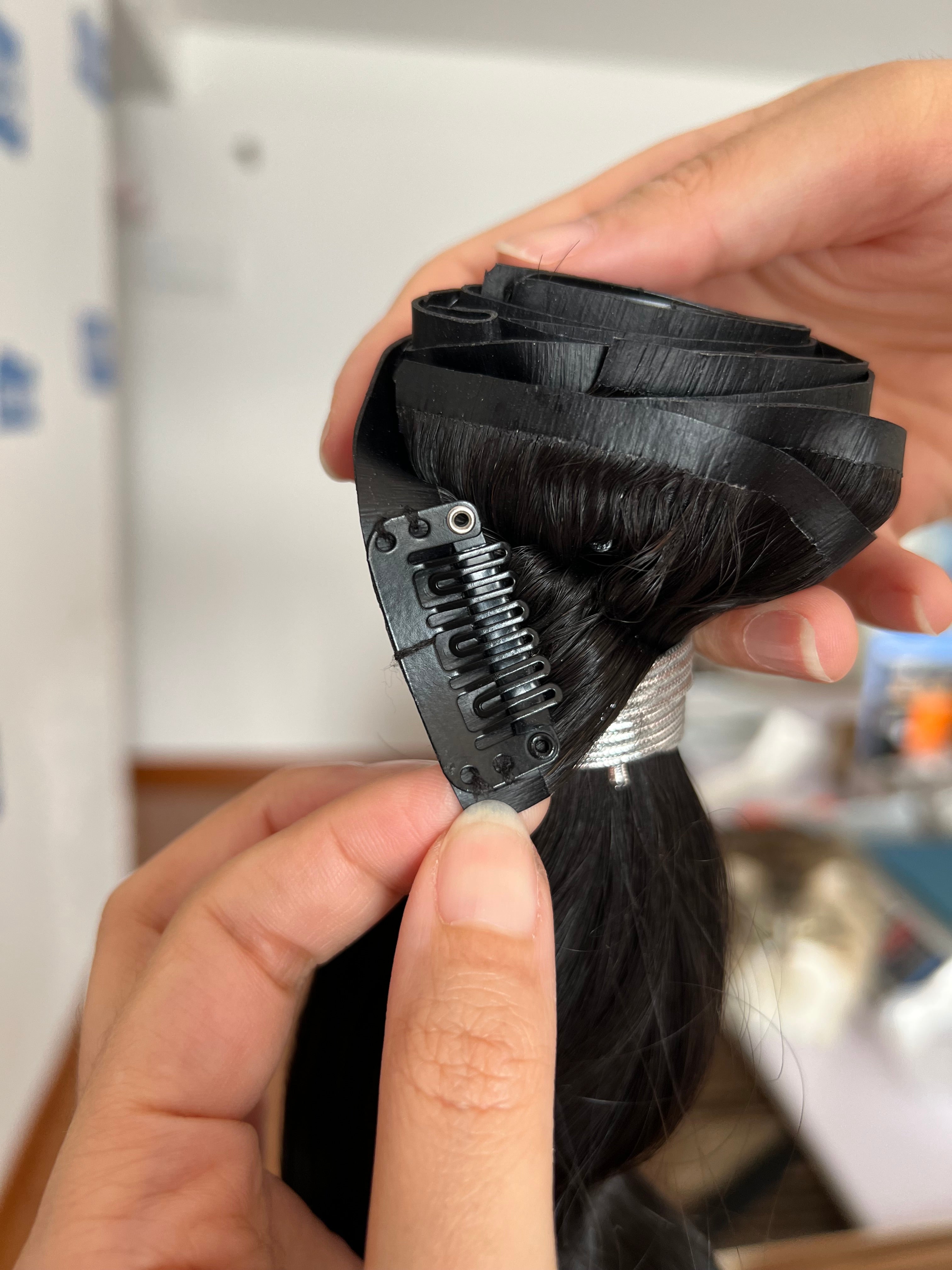 13A Virgin Hair Seamless Clip-ins Body Wave Double Drawn