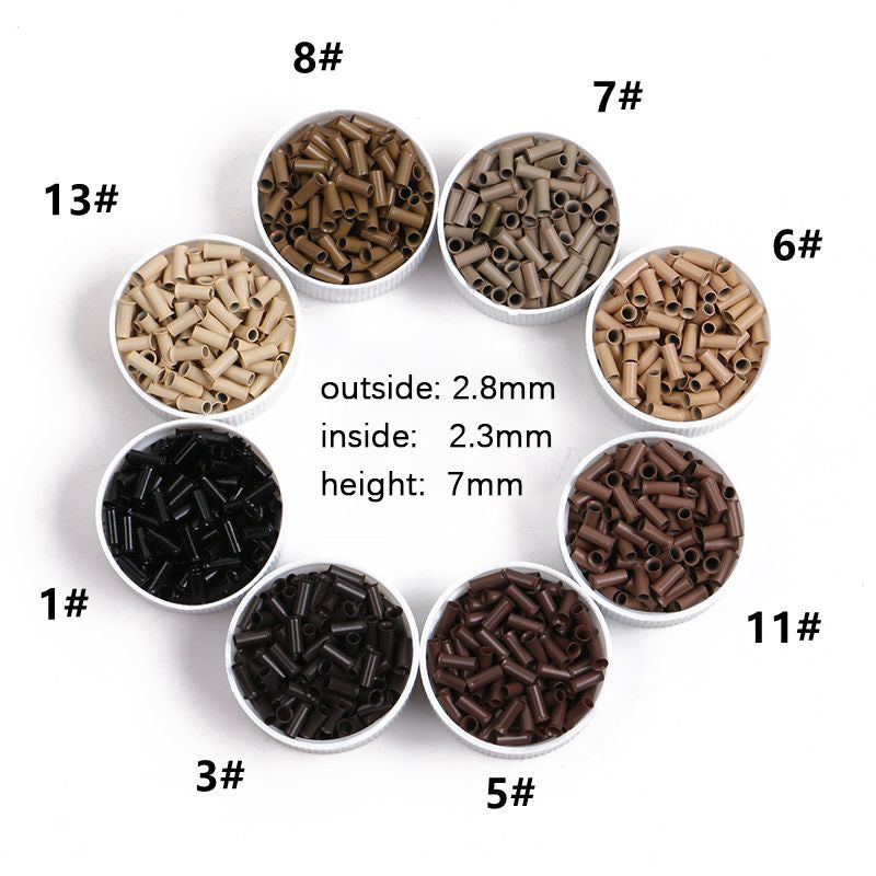 Copper Micro Tubes 2.8x2.3x7.0mm (1000 Pieces)