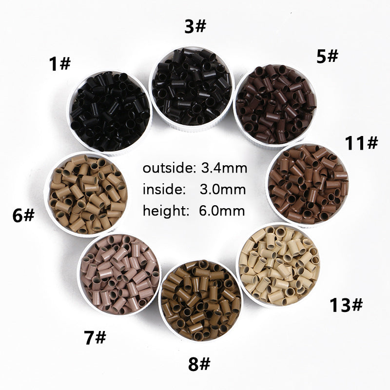 Copper Micro Tubes 3.4x3.0x6.0mm (1000 Pieces)