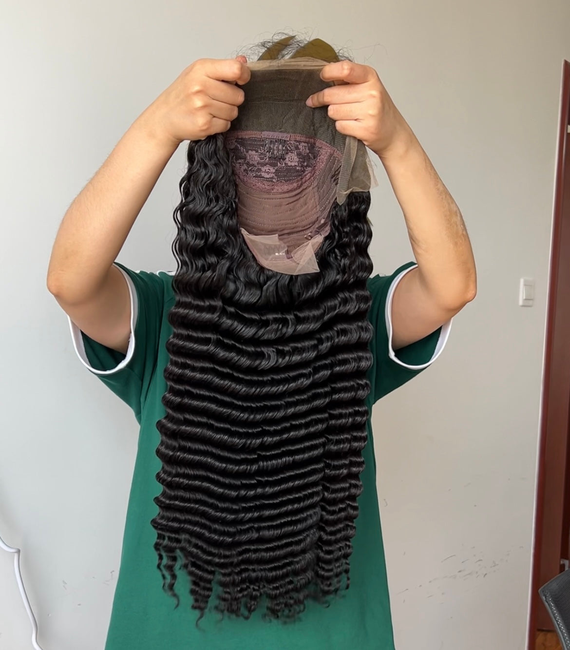 HoomyHair 13x4 HD Lace Front Wig Undetectable Skin Melt Human Hair Deep Wave