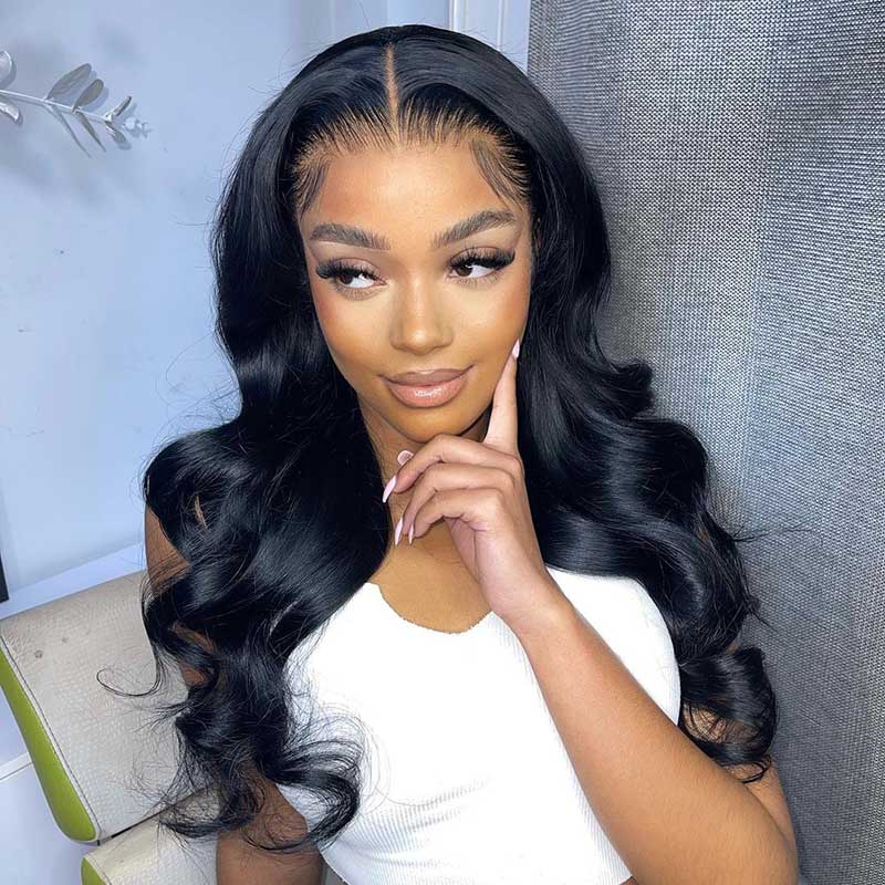 HoomyHair 13x4 HD Lace Front Wig Royal Wave Undetectable Skin Melt Human Hair Lace Wig