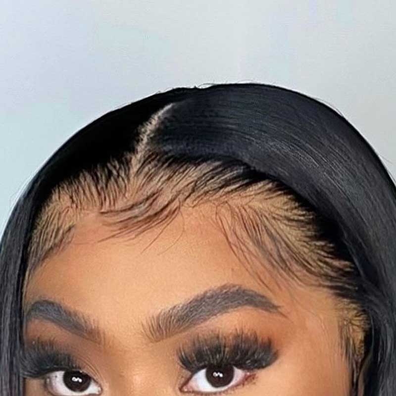 HoomyHair 13x4 HD Lace Front Wig Undetectable Skin Melt Human Hair Lace Wig Straight