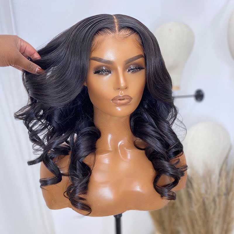 HoomyHair 13x4 HD Lace Front Wig Body Wave Undetectable Skin Melt Human Hair Lace Wig