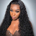 HoomyHair 13x4 HD Lace Front Wig Undetectable Skin Melt Human Hair Curly Lace Wig