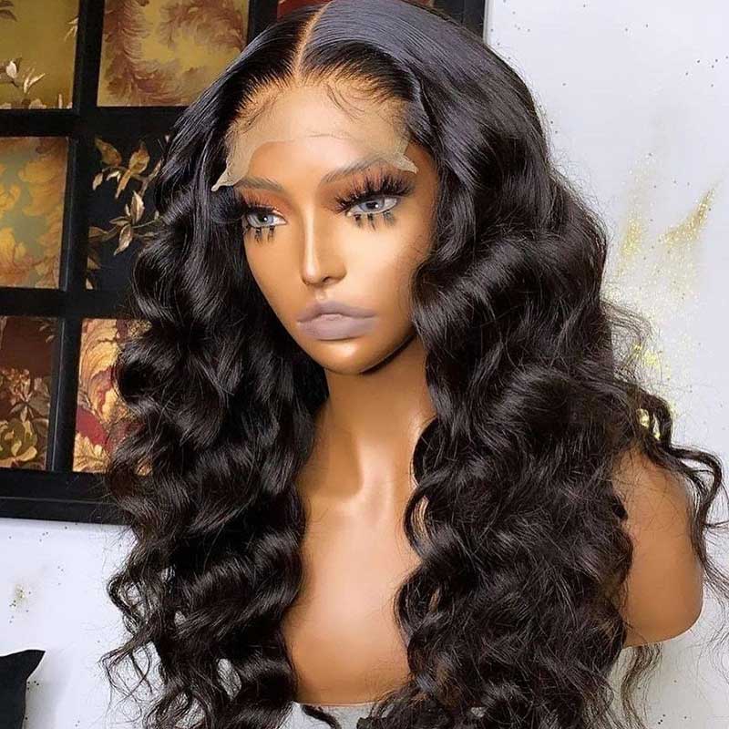 HoomyHair 5X5 HD Lace Closure Wig Undetectable Skin Melt Human Hair Lace Wig Loose Curl