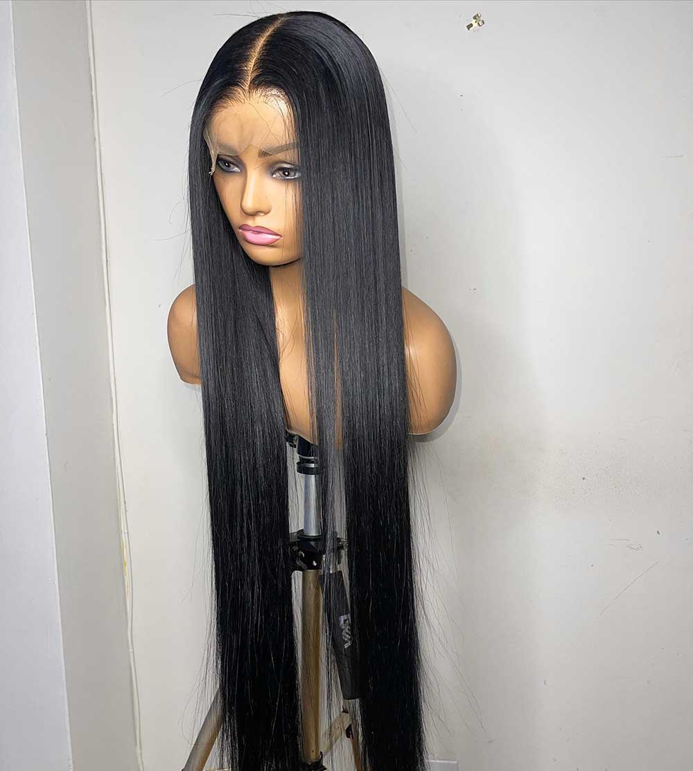 Full Lace Wig Straight HD Film Lace 18" 180"