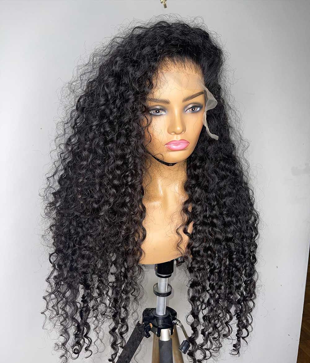 MELODY | Full Lace Wig Curly HD Film Lace Indian Virgin Human Hair Wig