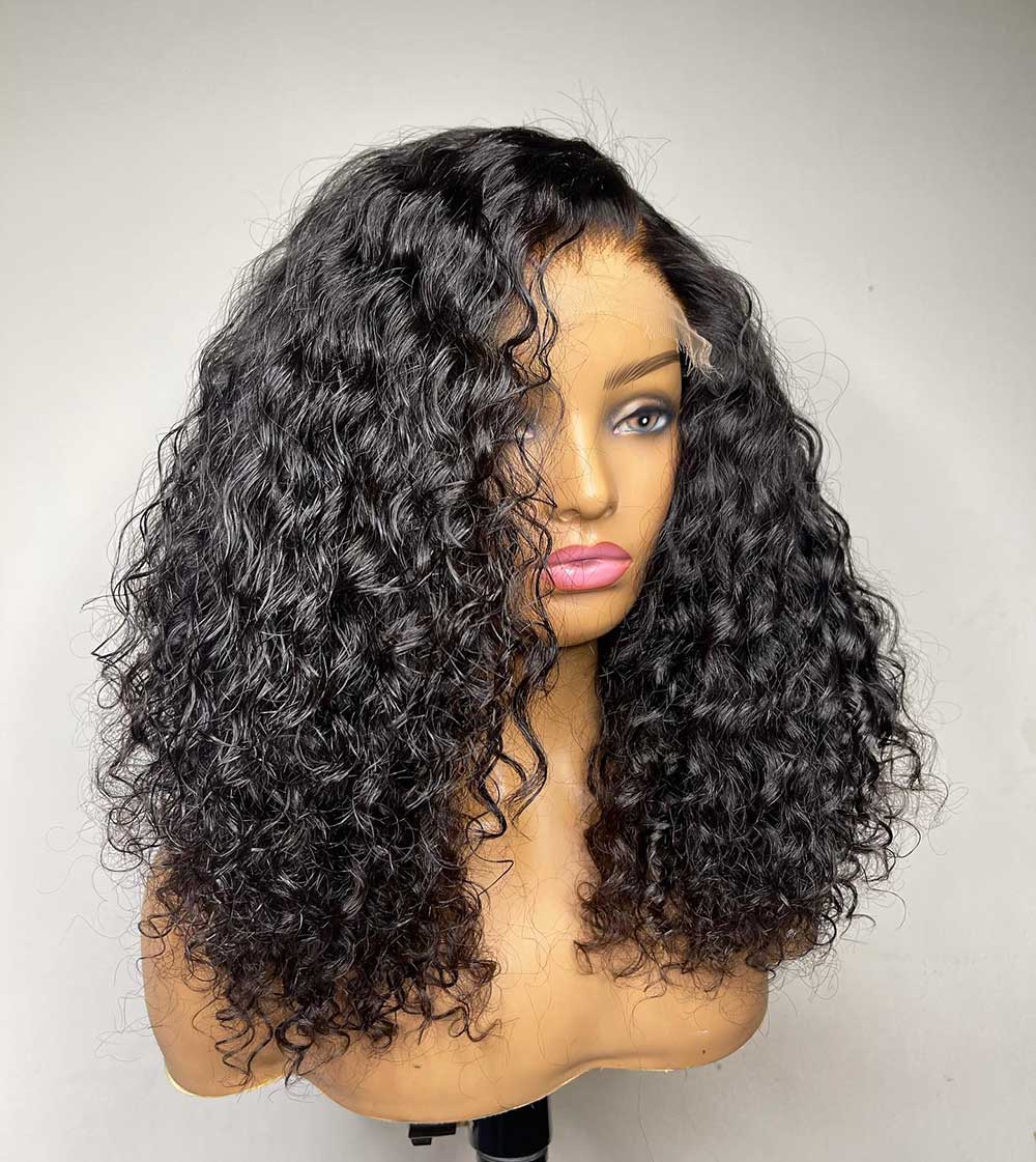 SOLANGE | Full Lace Wig Curly HD Film Lace Indian Virgin Human Hair Wig