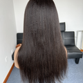 HoomyHair 13x4 HD Lace Front Wig Undetectable Skin Melt Human Hair Yaki Straight