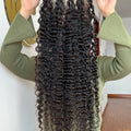 Frontal view of HD Lace Closure Burmese Curly – Authentic Burmese Texture