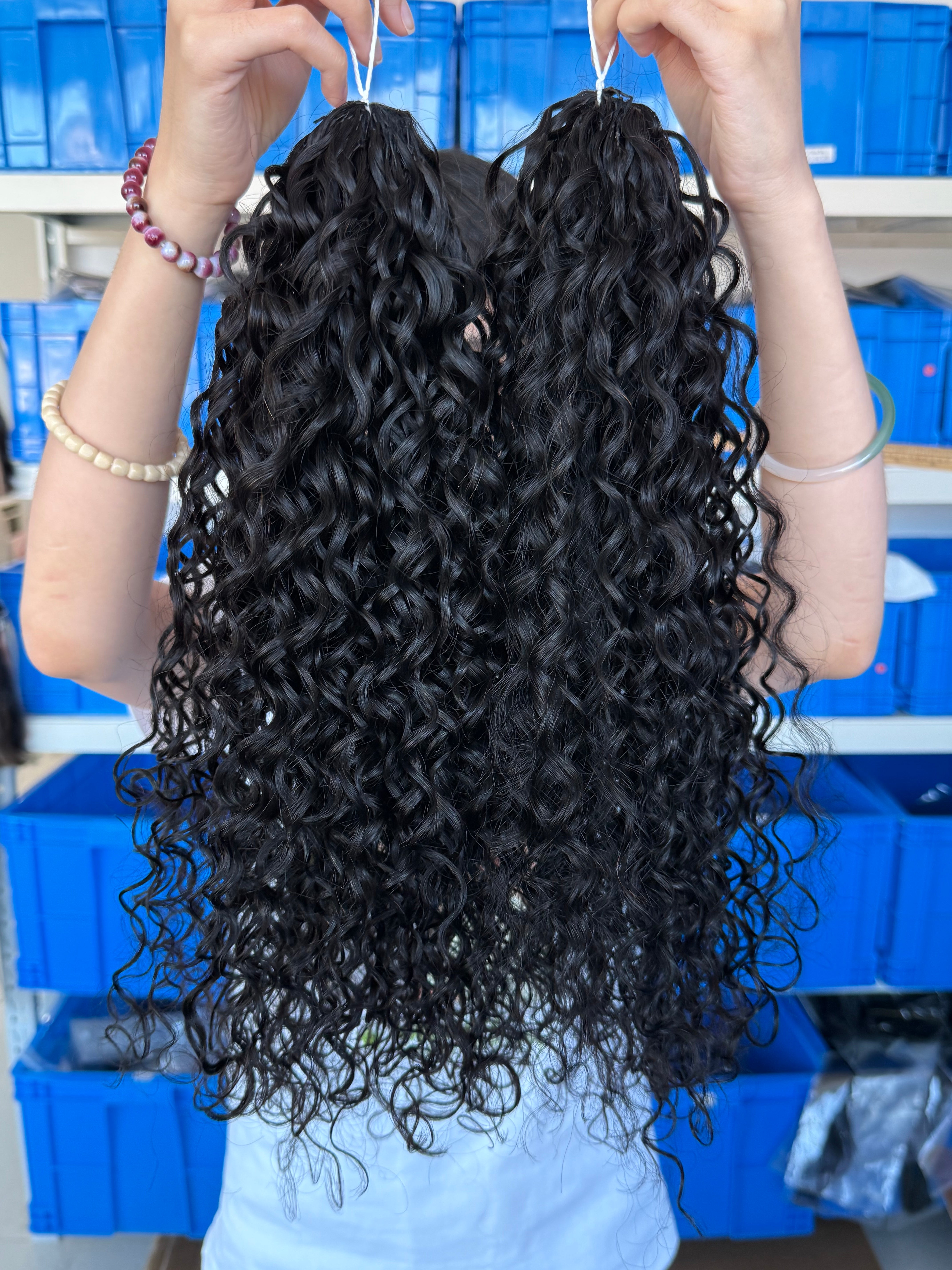 knotless pre-separated crochet hair extensions water wave – natural look, quick install, tangle-free