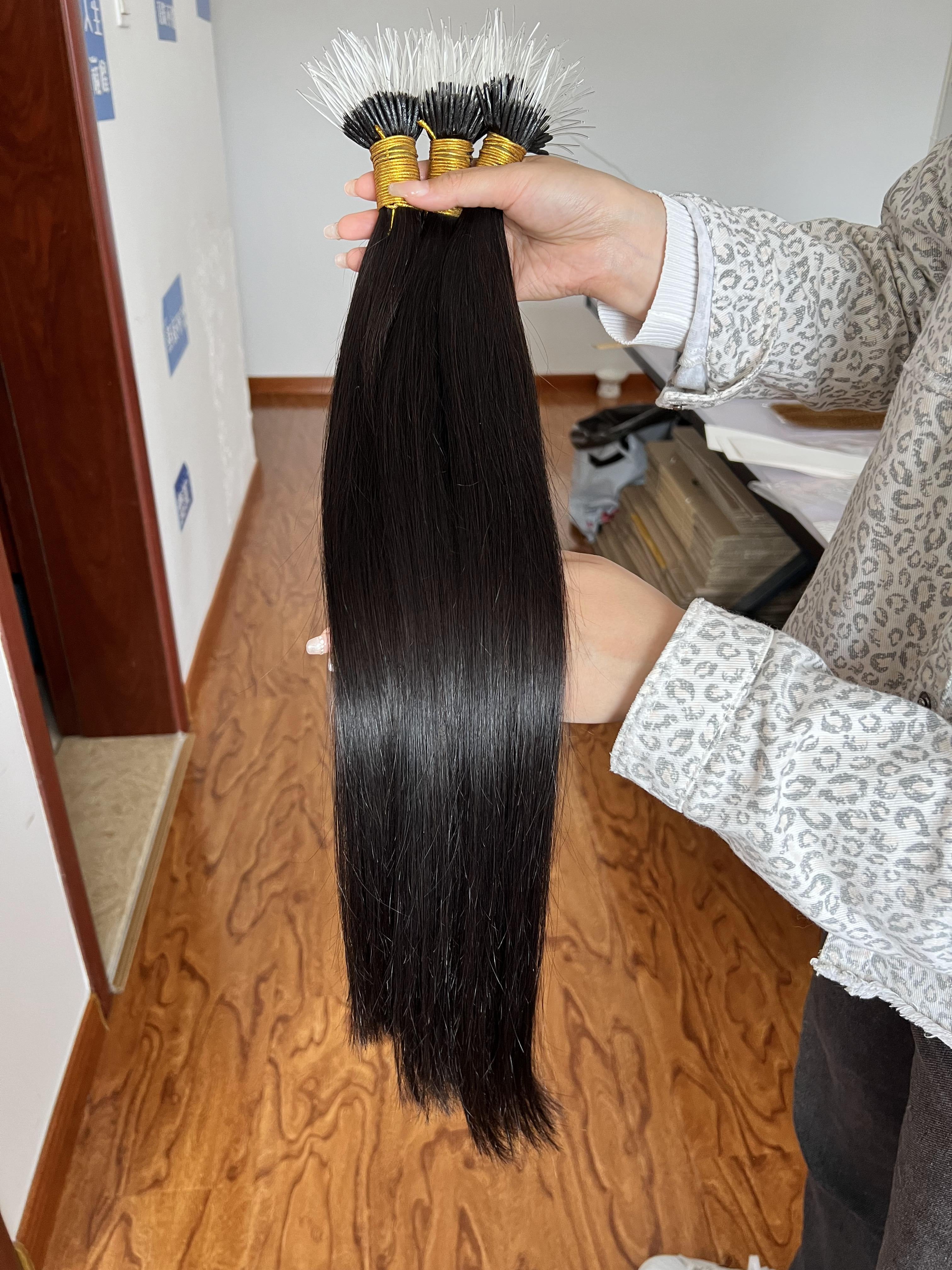 F-Tip Hair Extensions 0.8g/pcs Straight Wholesale Price 100% 13A Virgin Hair