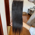 Frontal view of HD Lace Closure Light Yaki – Relaxed Natural Straight Texture